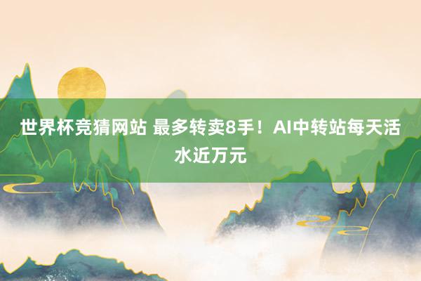 世界杯竞猜网站 最多转卖8手！AI中转站每天活水近万元