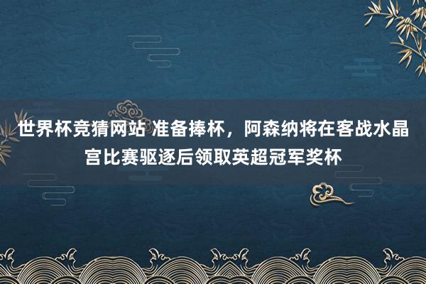 世界杯竞猜网站 准备捧杯，阿森纳将在客战水晶宫比赛驱逐后领取英超冠军奖杯