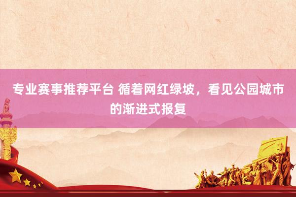 专业赛事推荐平台 循着网红绿坡，看见公园城市的渐进式报复